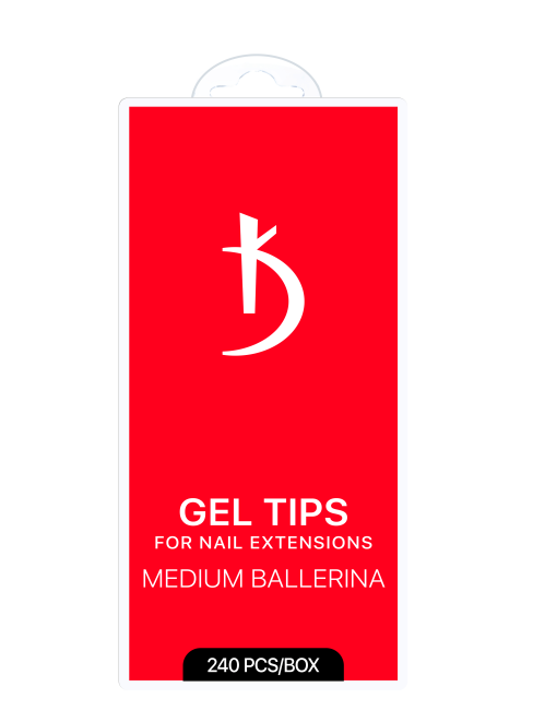 Gel Tips for Extensions MEDIUM BALLERINA (240 pcs/pack)